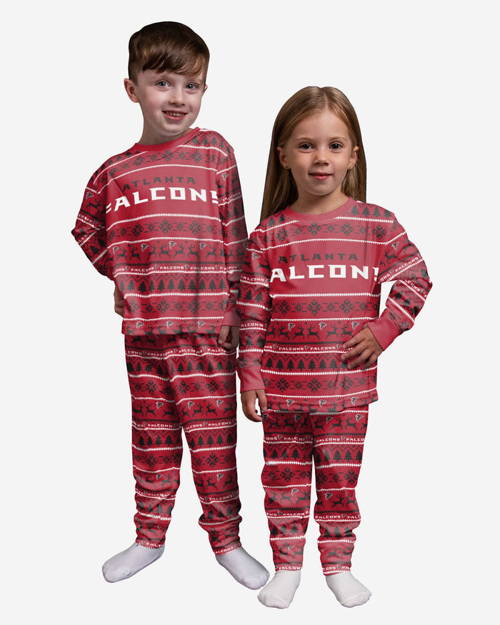 Atlanta Falcons Toddler Family Holiday Pajamas FOCO 2T - FOCO.com