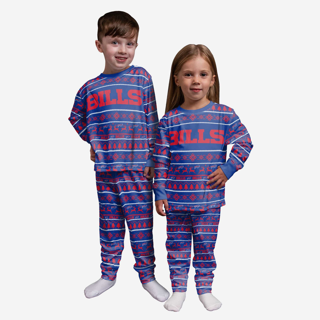 Buffalo Bills Toddler Family Holiday Pajamas FOCO 2T - FOCO.com