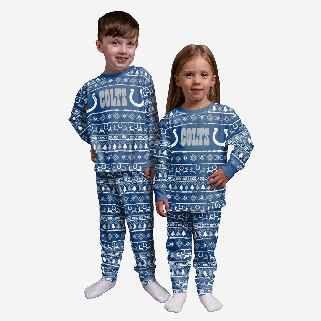 Indianapolis Colts Toddler Family Holiday Pajamas FOCO 2T - FOCO.com