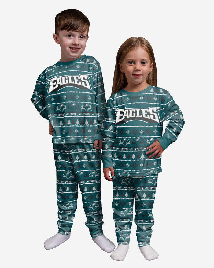 Philadelphia Eagles Toddler Family Holiday Pajamas FOCO 2T - FOCO.com
