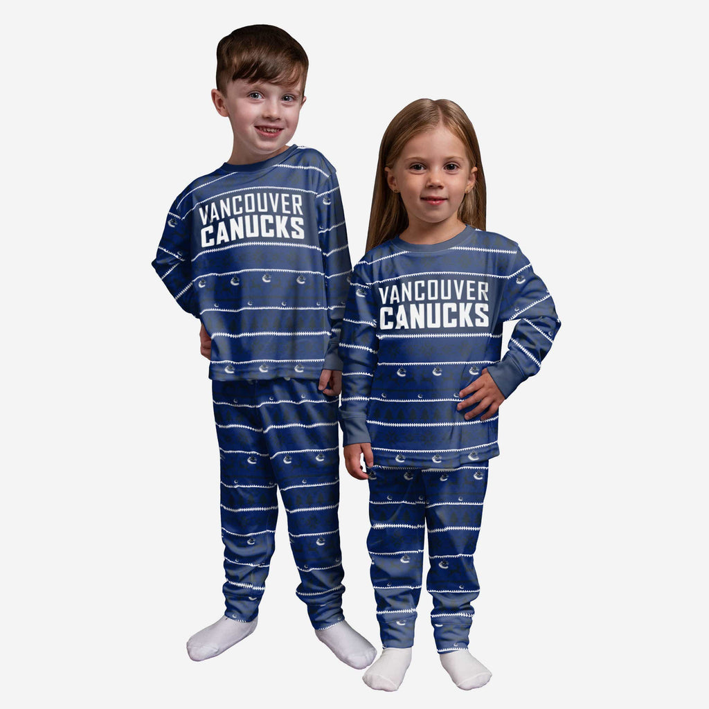 Vancouver Canucks Toddler Family Holiday Pajamas FOCO 2T - FOCO.com