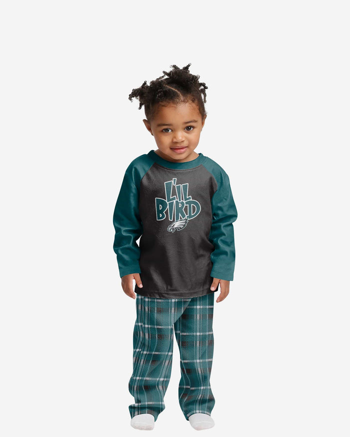 Philadelphia Eagles Toddler Plaid Family Holiday Pajamas FOCO 2T - FOCO.com