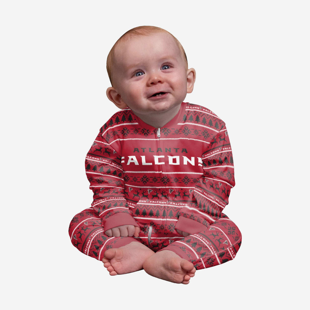 Atlanta Falcons Infant Family Holiday Pajamas FOCO 12 mo - FOCO.com