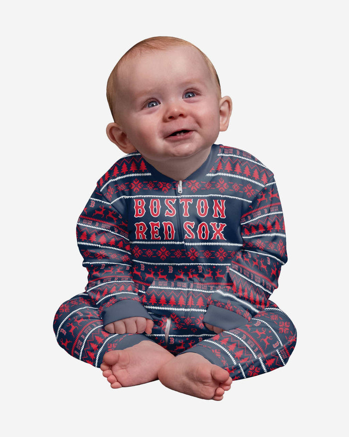 Boston Red Sox Infant Family Holiday Pajamas FOCO 12 mo - FOCO.com