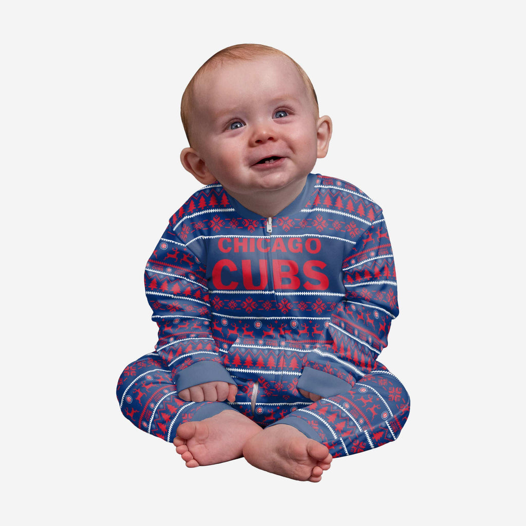 Chicago Cubs Infant Family Holiday Pajamas FOCO 12 mo - FOCO.com