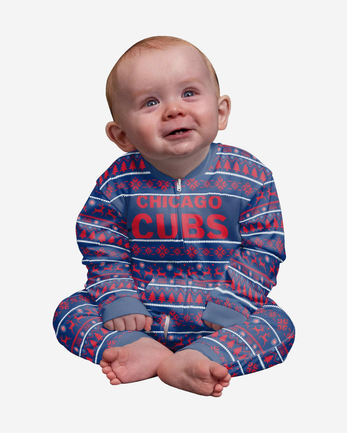 Chicago Cubs Infant Family Holiday Pajamas FOCO 12 mo - FOCO.com