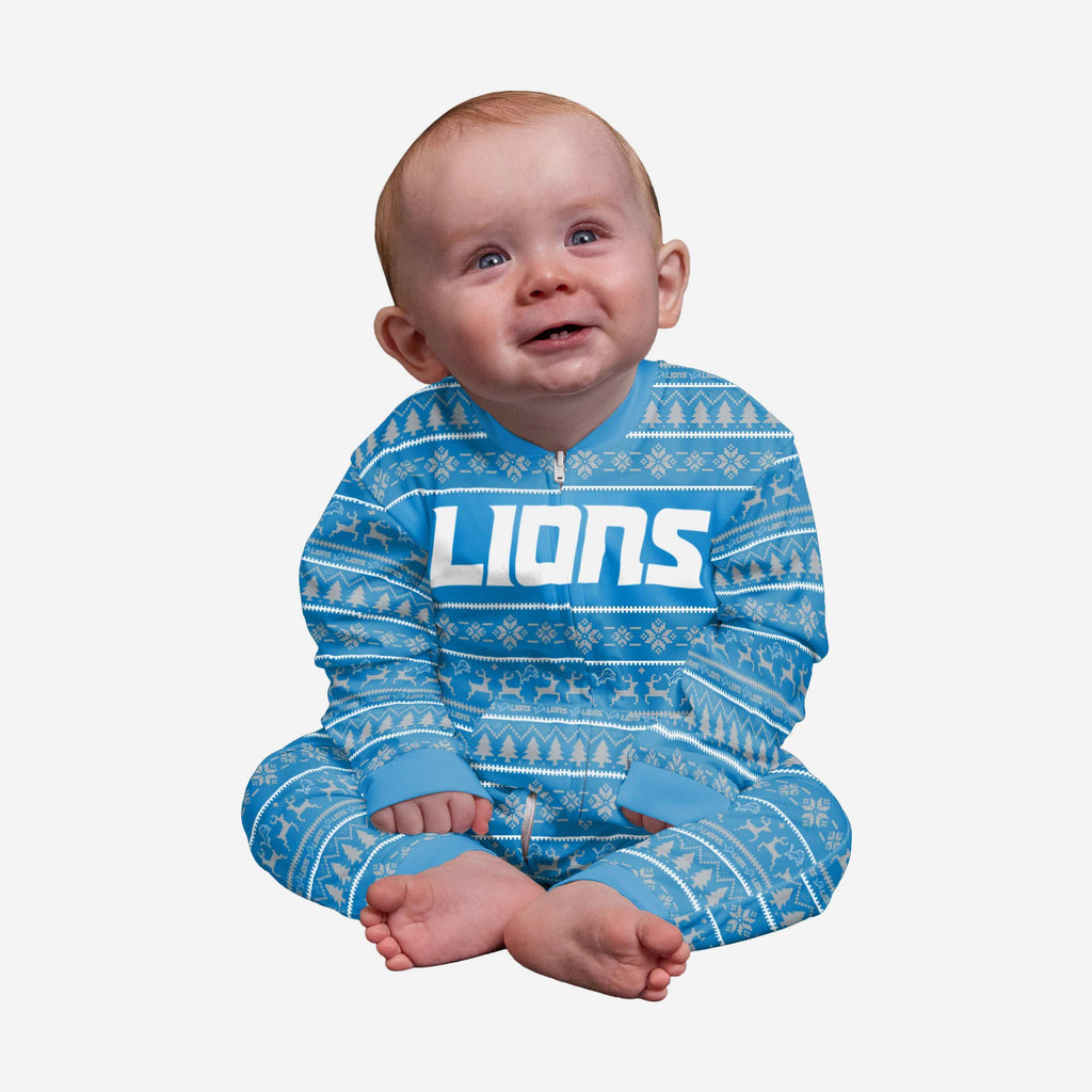 Detroit Lions Infant Family Holiday Pajamas FOCO 12 mo - FOCO.com