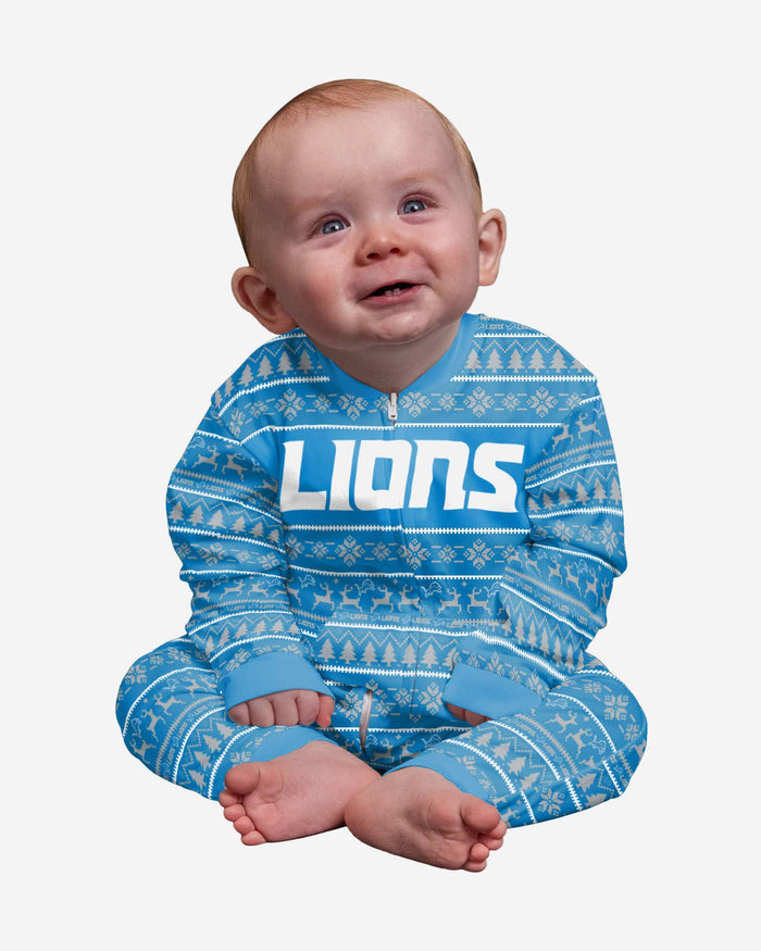 Detroit Lions Infant Family Holiday Pajamas FOCO 12 mo - FOCO.com