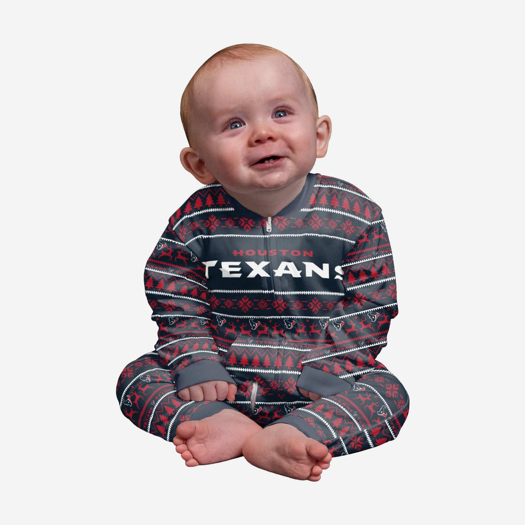 Houston Texans Infant Family Holiday Pajamas FOCO 12 mo - FOCO.com