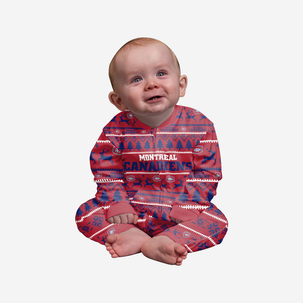 Montreal Canadiens Infant Family Holiday Pajamas FOCO - FOCO.com