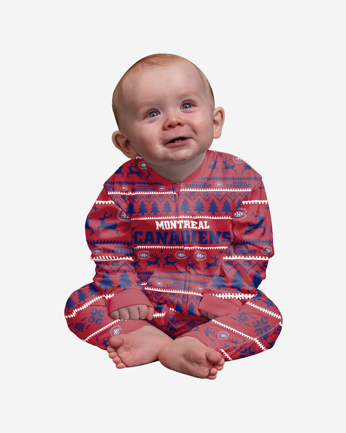 Montreal Canadiens Infant Family Holiday Pajamas FOCO - FOCO.com