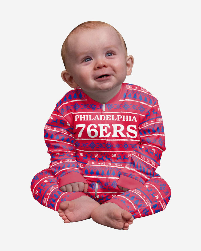 Philadelphia 76ers Infant Family Holiday Pajamas FOCO 12 mo - FOCO.com
