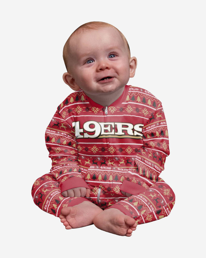 San Francisco 49ers Infant Family Holiday Pajamas FOCO 12 mo - FOCO.com