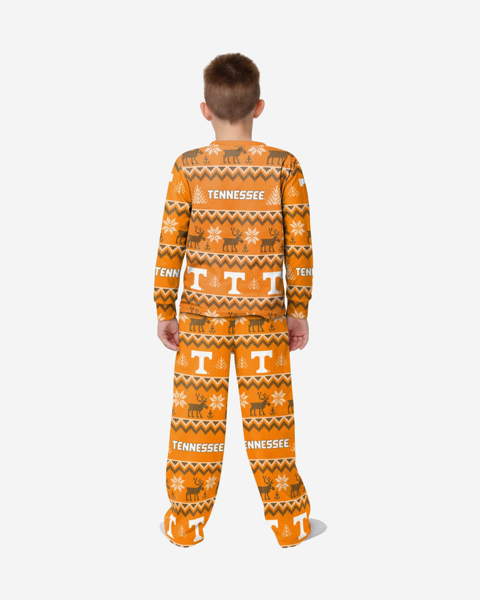 Tennessee Volunteers Youth Ugly Pattern Family Holiday Pajamas FOCO - FOCO.com