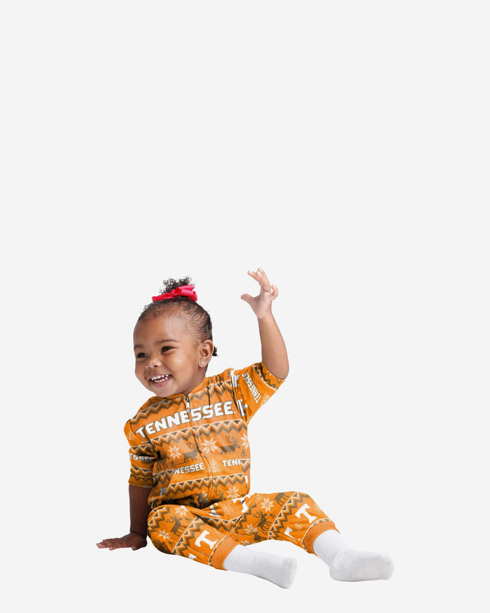 Tennessee Volunteers Infant Ugly Pattern Family Holiday Pajamas FOCO 12 mo - FOCO.com