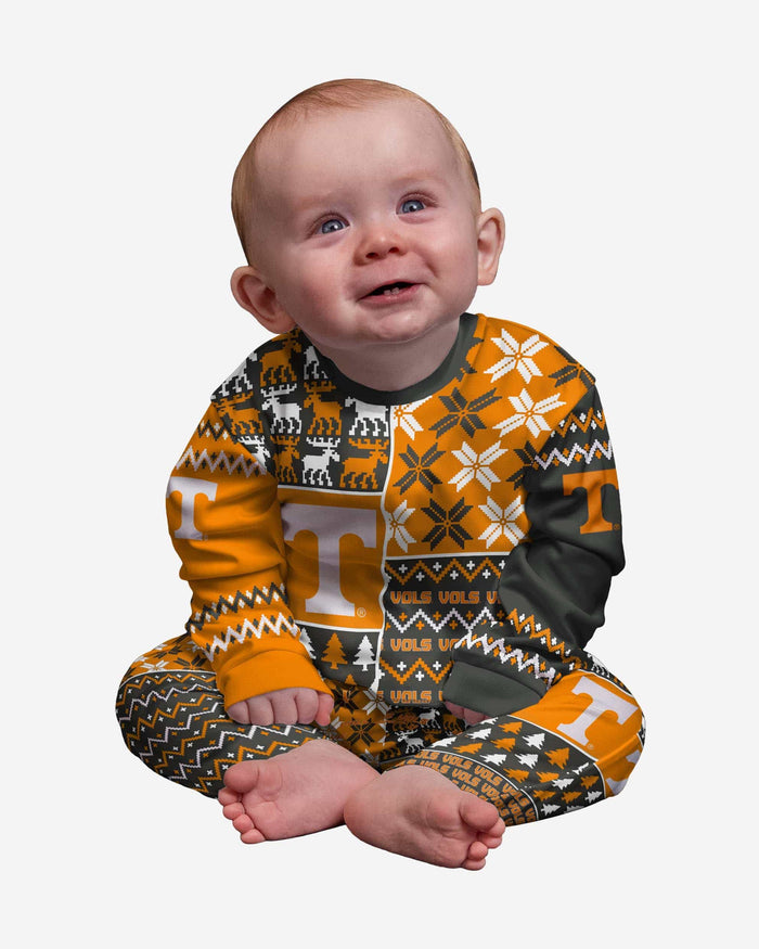 Tennessee Volunteers Infant Busy Block Family Holiday Pajamas FOCO 12 mo - FOCO.com