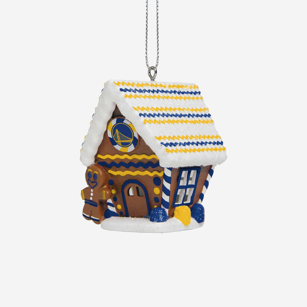 Golden State Warriors Gingerbread House Ornament FOCO - FOCO.com
