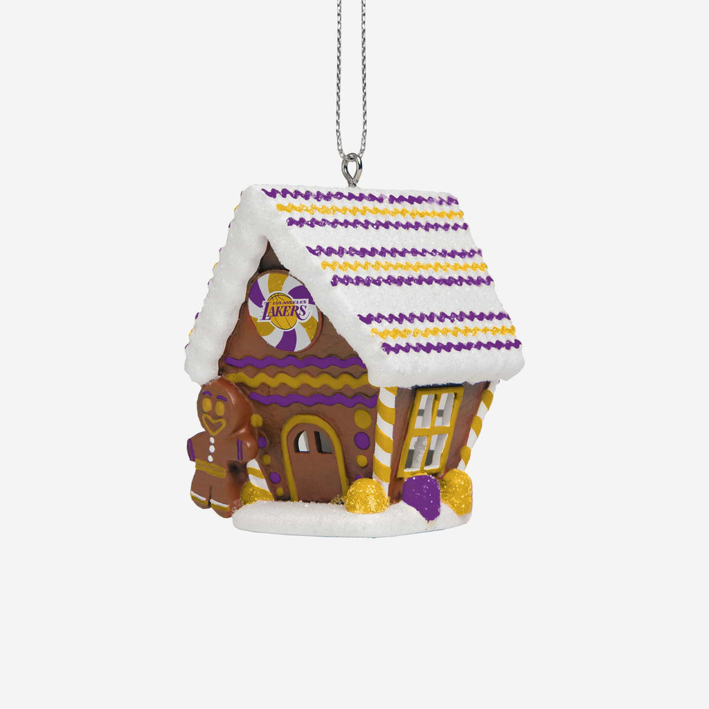 Los Angeles Lakers Gingerbread House Ornament FOCO - FOCO.com