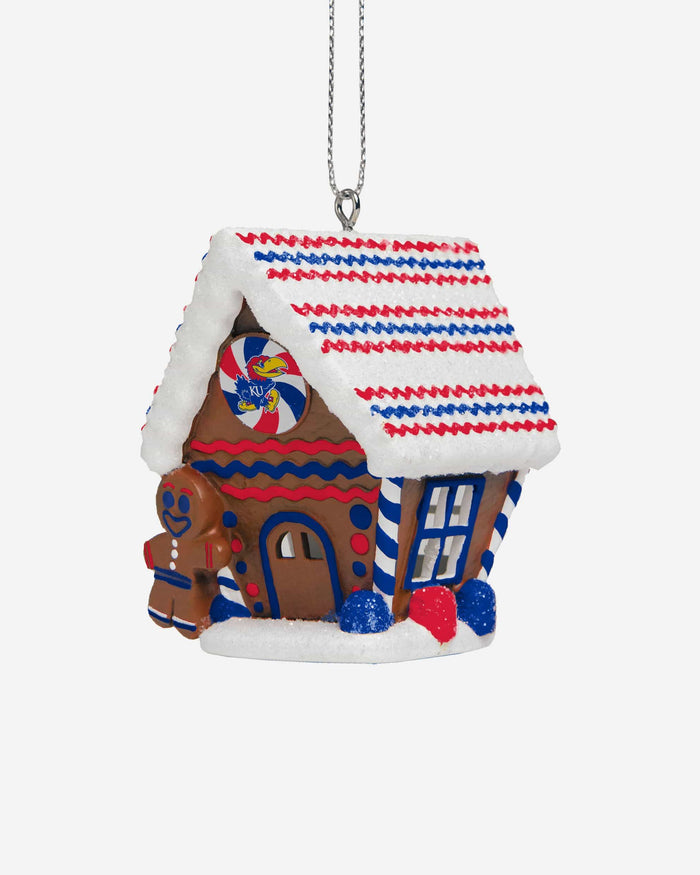 Kansas Jayhawks Gingerbread House Ornament FOCO - FOCO.com