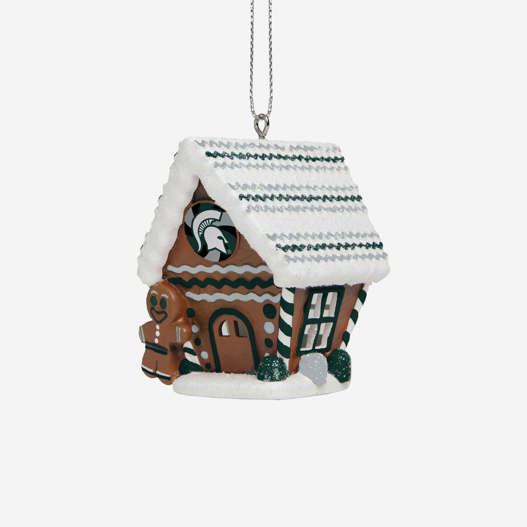 Michigan State Spartans Gingerbread House Ornament FOCO - FOCO.com