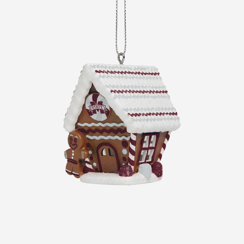 Mississippi State Bulldogs Gingerbread House Ornament FOCO - FOCO.com