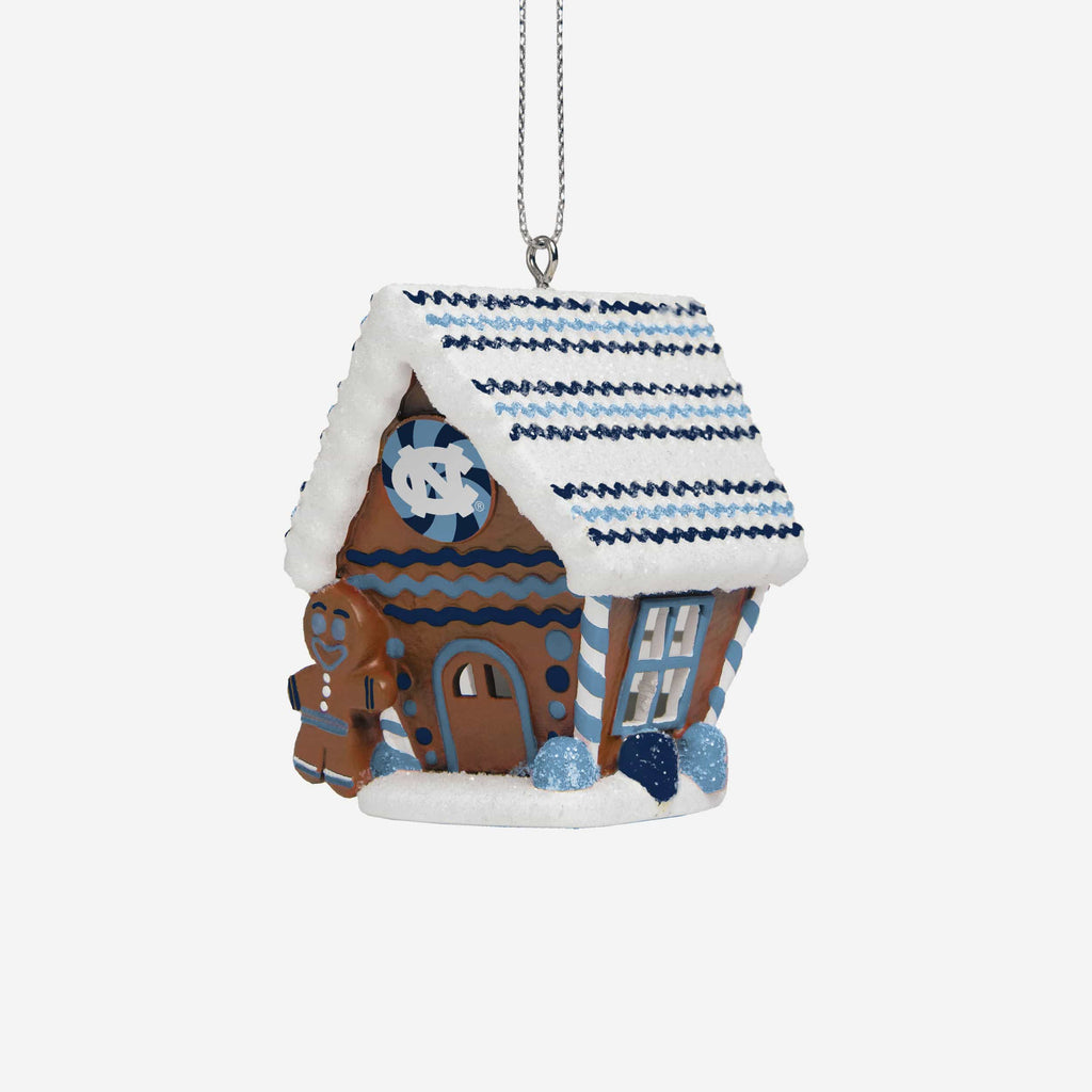 North Carolina Tar Heels Gingerbread House Ornament FOCO - FOCO.com