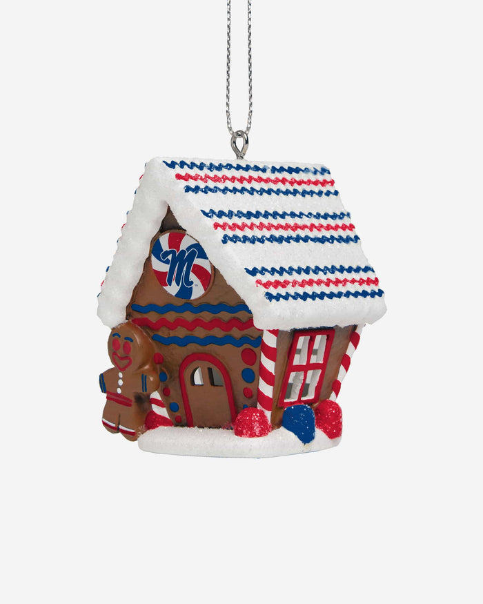 Ole Miss Rebels Gingerbread House Ornament FOCO - FOCO.com