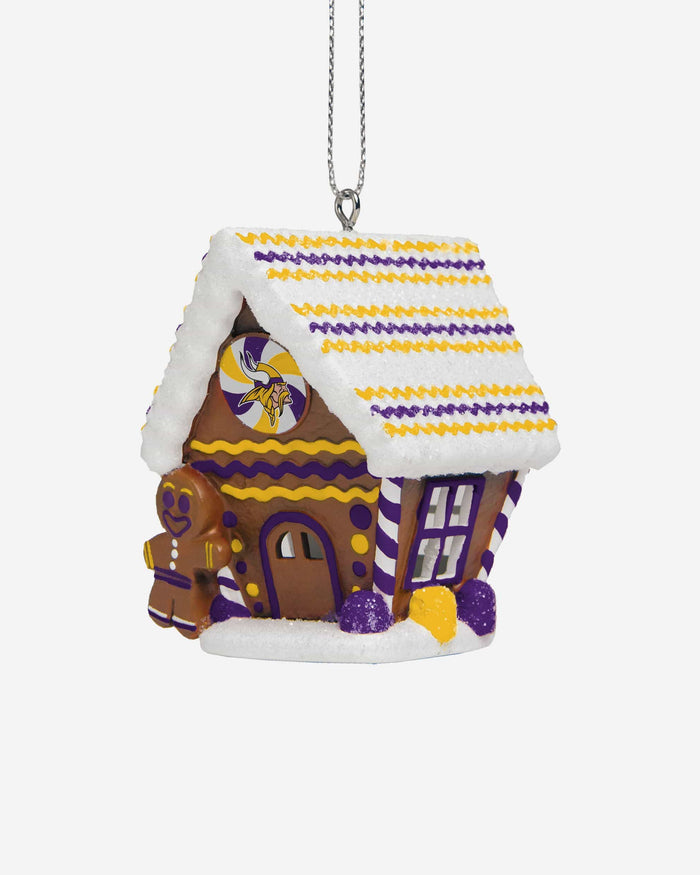 Minnesota Vikings Gingerbread House Ornament FOCO - FOCO.com