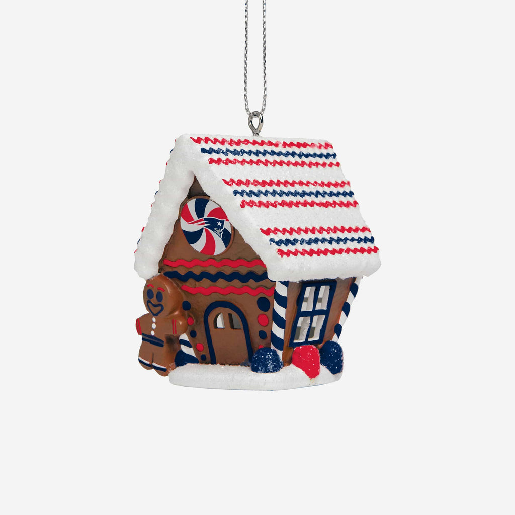 New England Patriots Gingerbread House Ornament FOCO - FOCO.com