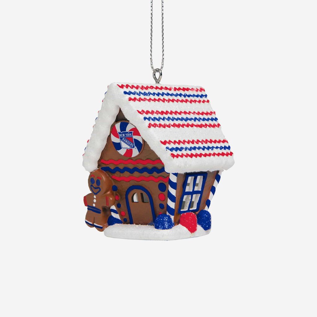 New York Rangers Gingerbread House Ornament FOCO - FOCO.com