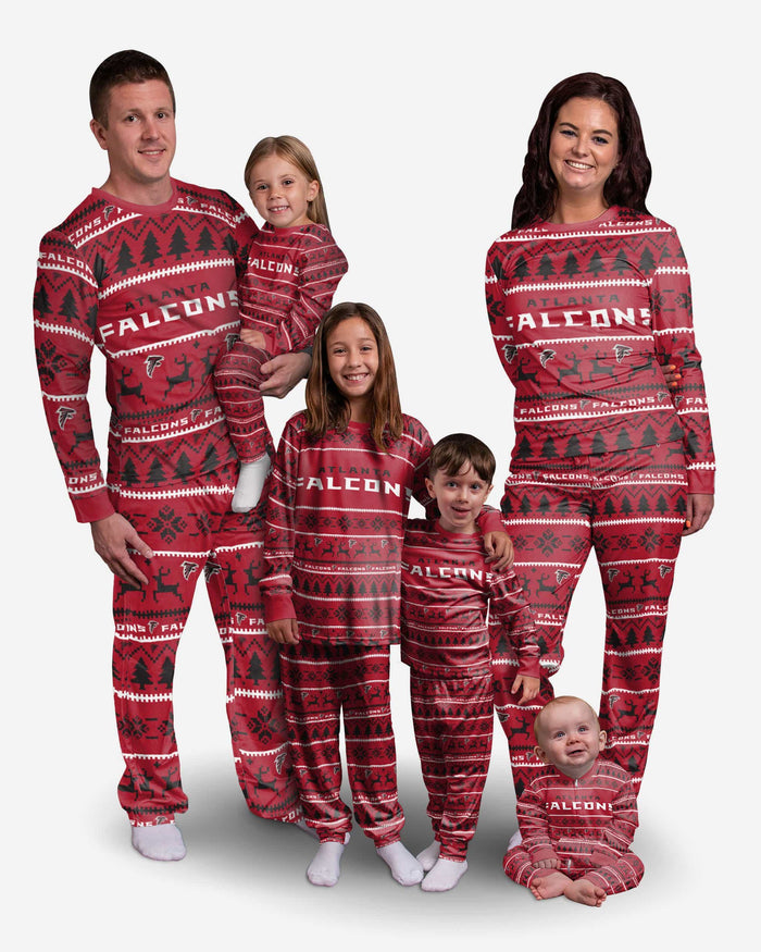 Atlanta Falcons Youth Family Holiday Pajamas FOCO - FOCO.com