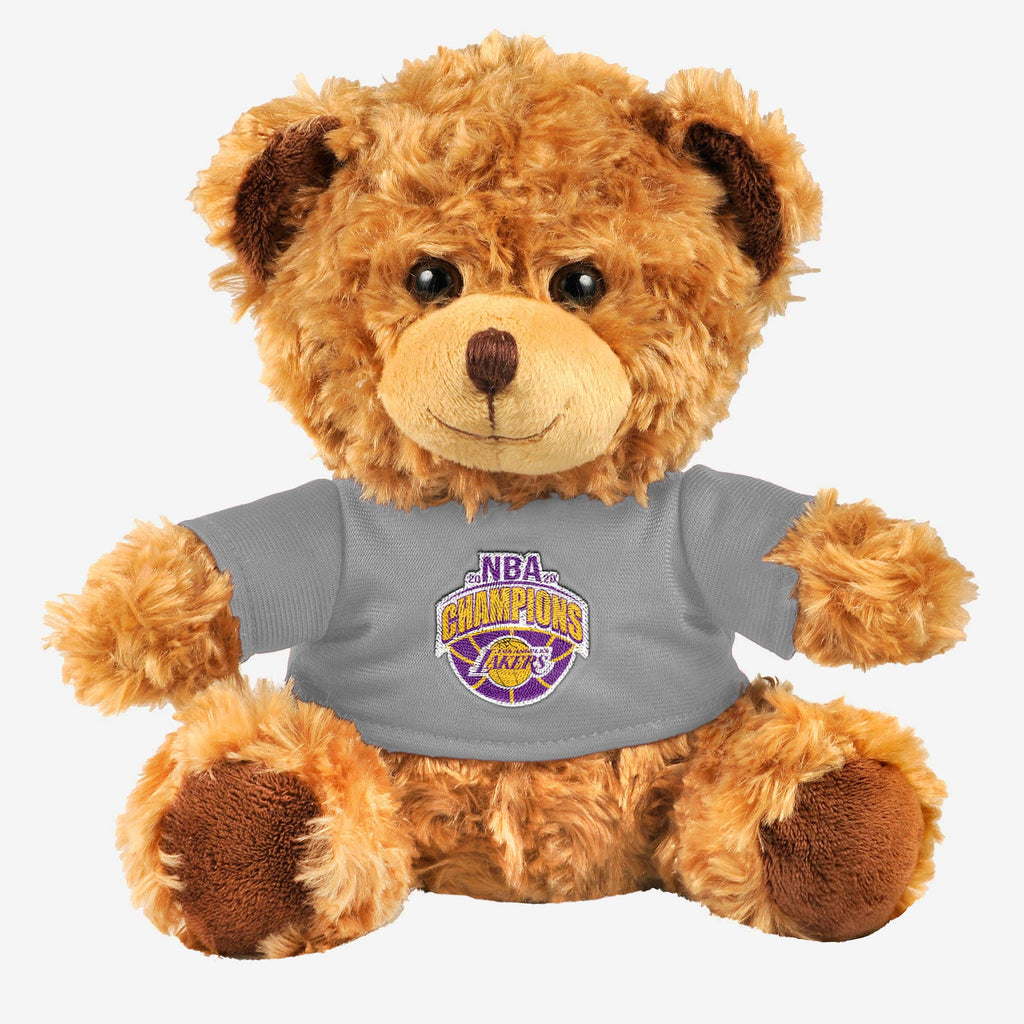 Los Angeles Lakers 2020 NBA Champions Trophy Seated Shirt Bear FOCO - FOCO.com