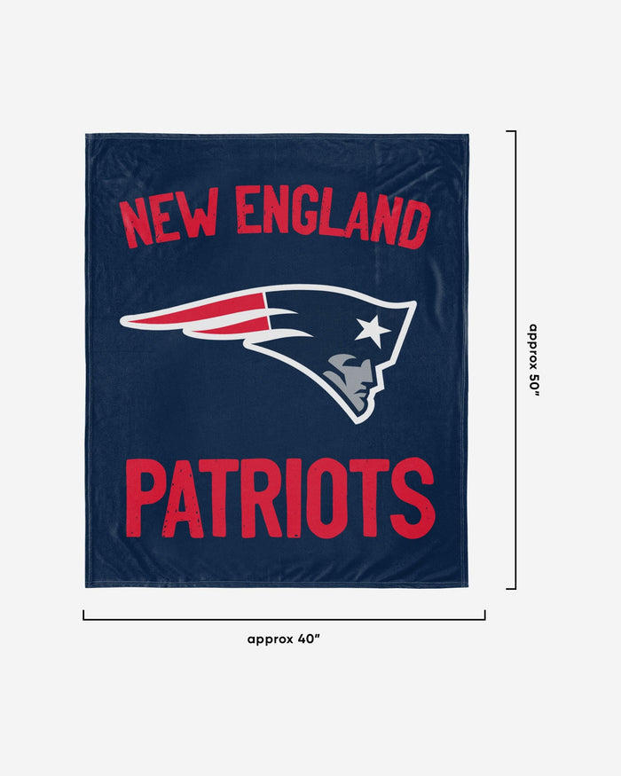 New England Patriots Throw Blanket With Plush Bear FOCO - FOCO.com