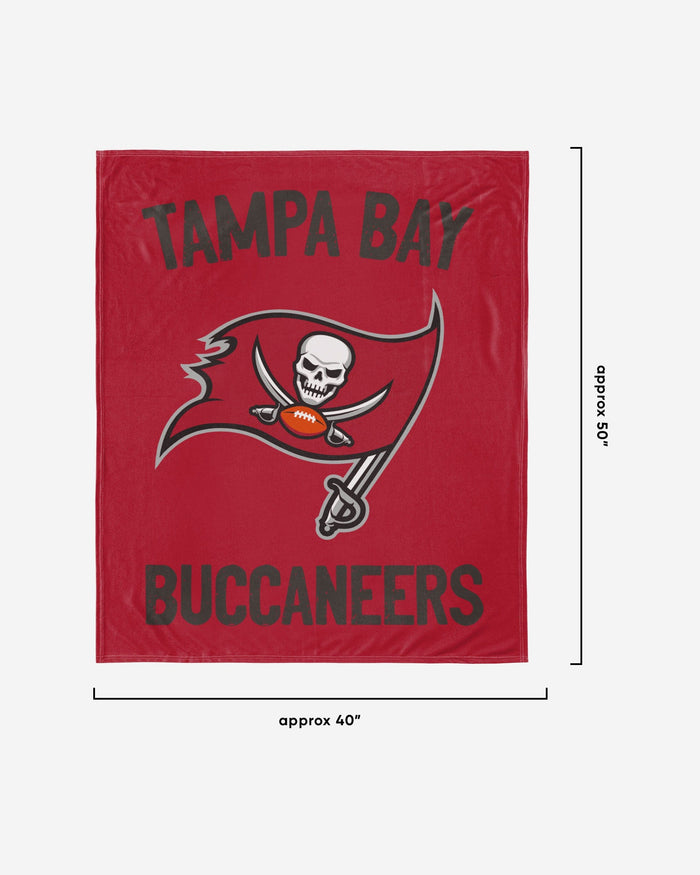 Tampa Bay Buccaneers Throw Blanket With Plush Bear FOCO - FOCO.com