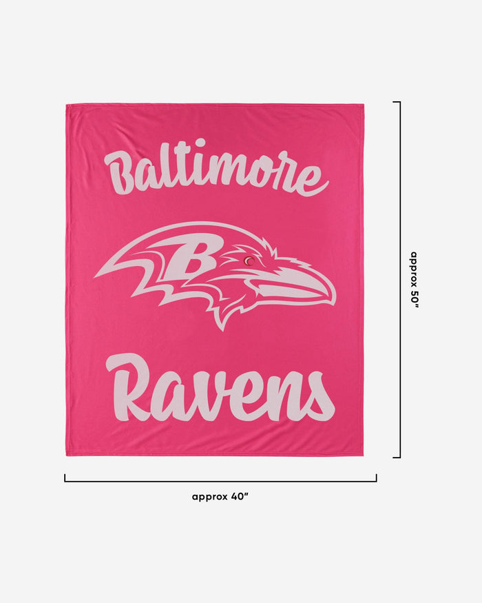Baltimore Ravens Throw Blanket With Plush Unicorn FOCO - FOCO.com