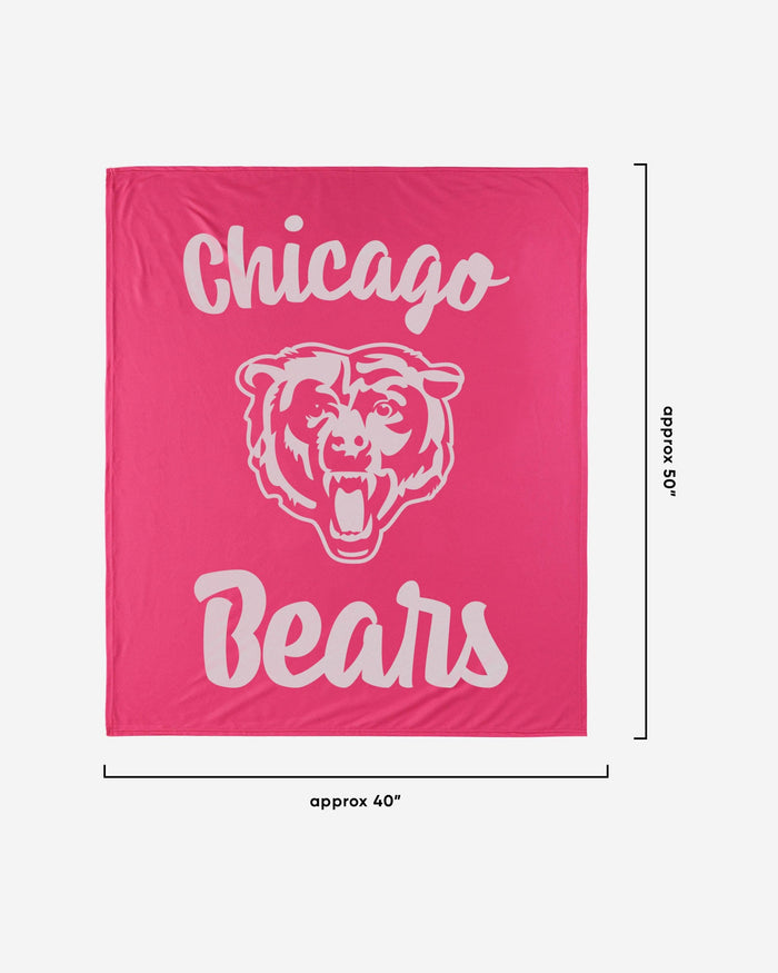 Chicago Bears Throw Blanket With Plush Unicorn FOCO - FOCO.com