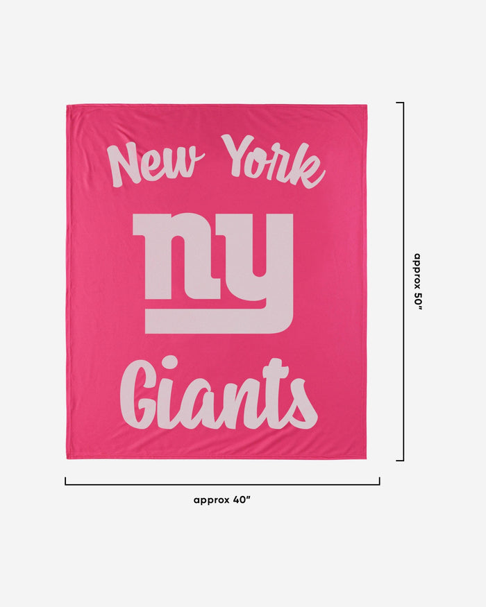 New York Giants Throw Blanket With Plush Unicorn FOCO - FOCO.com