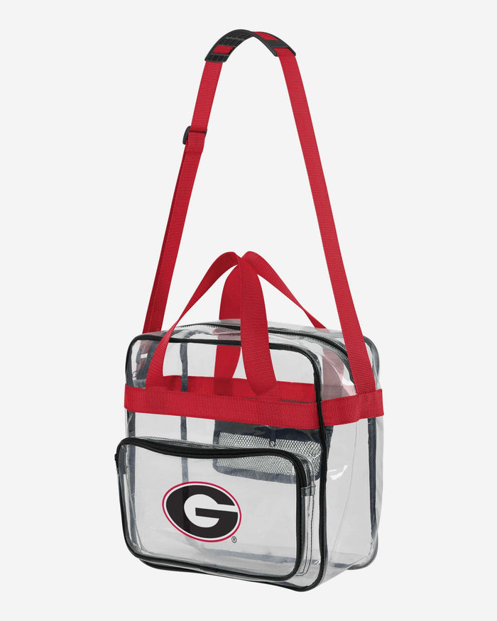 Georgia Bulldogs Clear Messenger Bag FOCO - FOCO.com