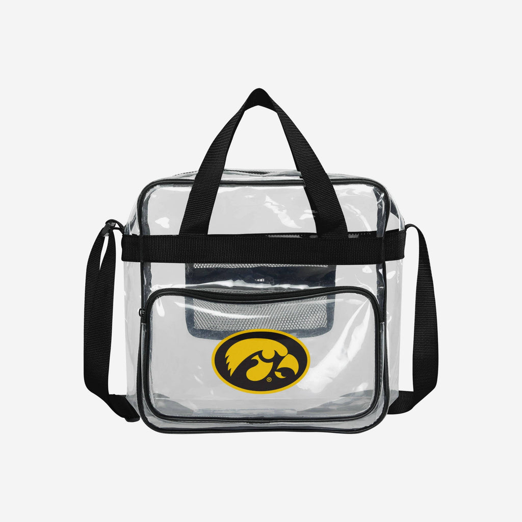 Iowa Hawkeyes Clear High End Messenger Bag FOCO - FOCO.com