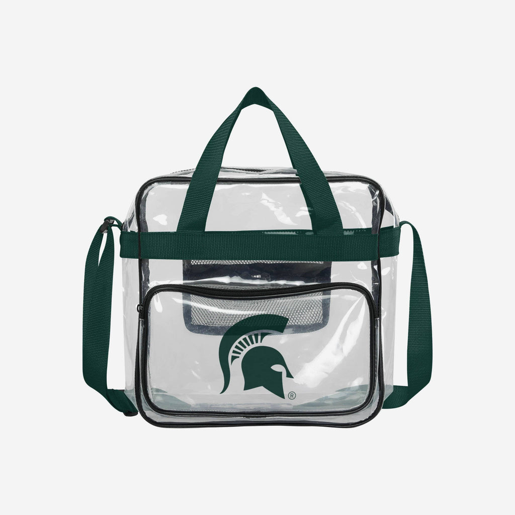 Michigan State Spartans Clear Messenger Bag FOCO - FOCO.com