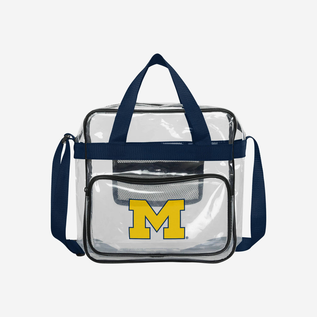 Michigan Wolverines Clear Messenger Bag FOCO - FOCO.com