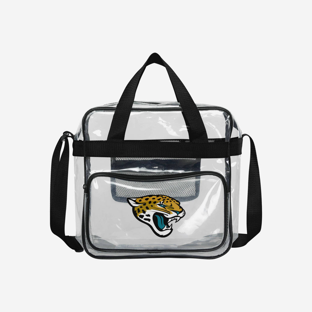 Jacksonville Jaguars Clear High End Messenger Bag FOCO - FOCO.com