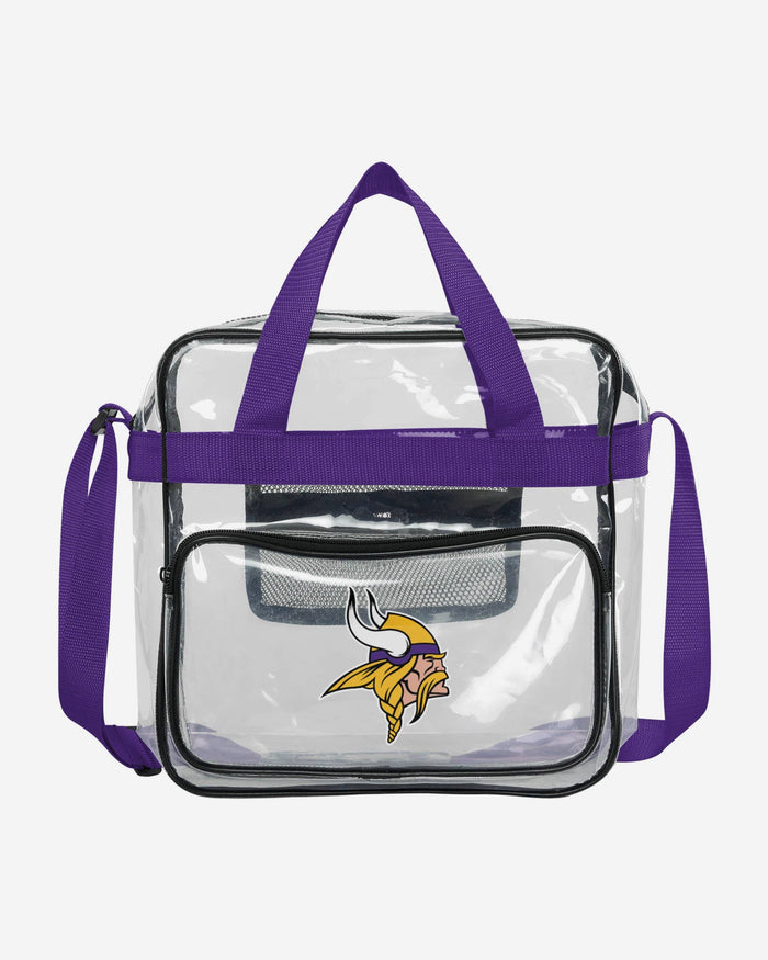 Minnesota Vikings Clear High End Messenger Bag FOCO - FOCO.com