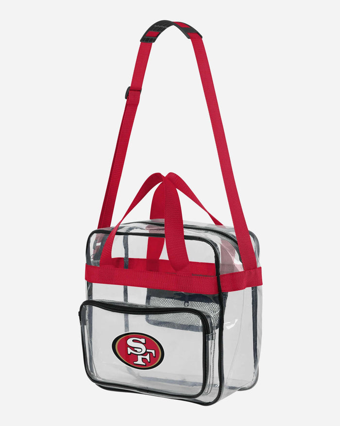 San Francisco 49ers Clear High End Messenger Bag FOCO - FOCO.com