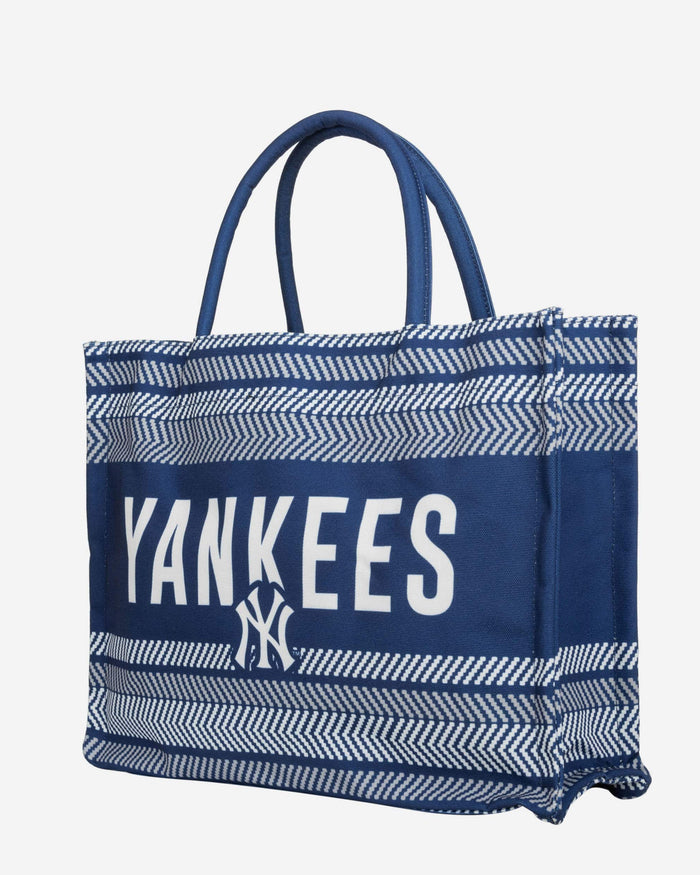 New York Yankees Stitch Pattern Canvas Tote Bag FOCO - FOCO.com