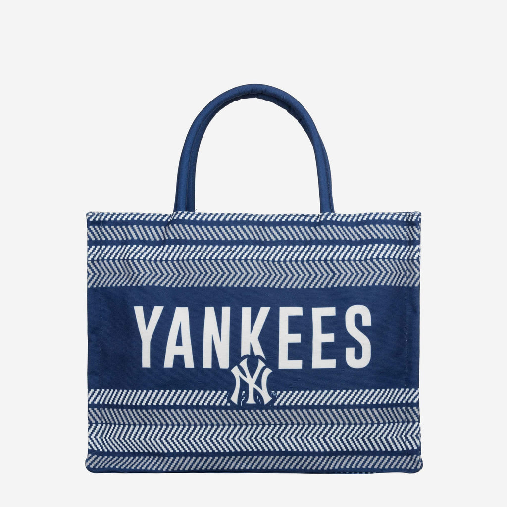 New York Yankees Stitch Pattern Canvas Tote Bag FOCO - FOCO.com