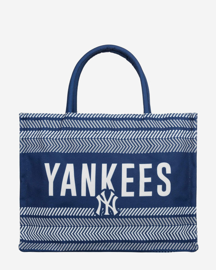 New York Yankees Stitch Pattern Canvas Tote Bag FOCO - FOCO.com