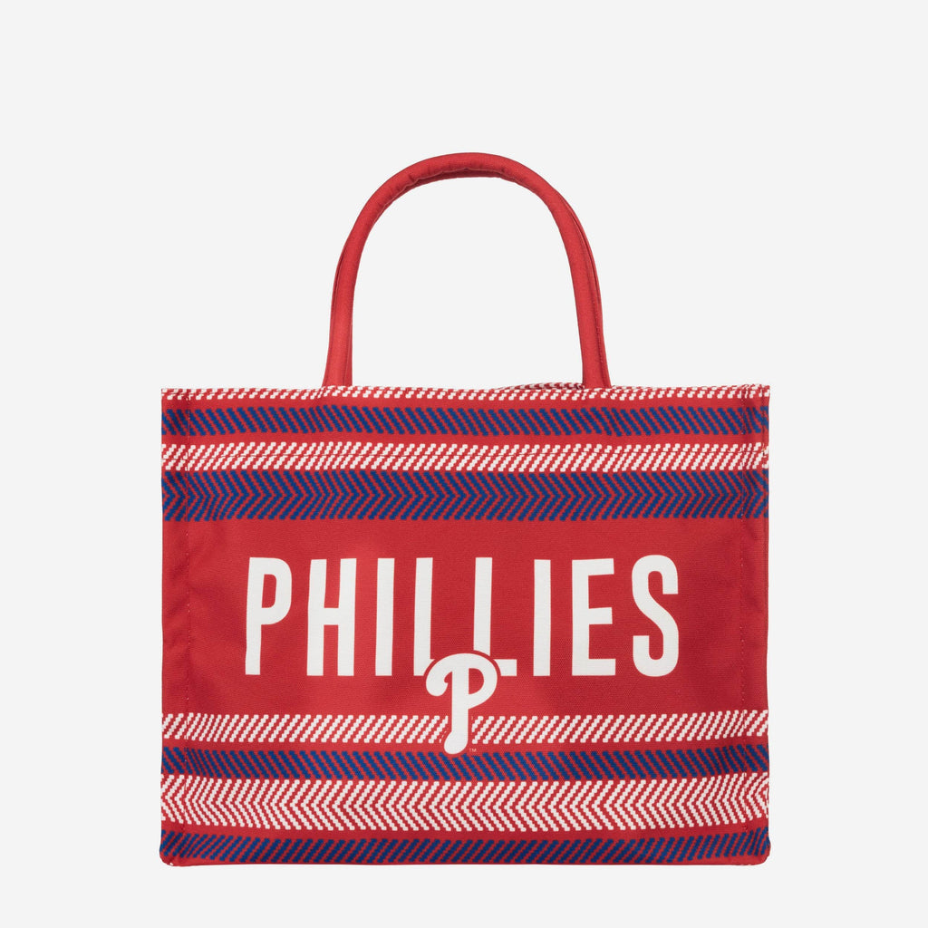 Philadelphia Phillies Stitch Pattern Canvas Tote Bag FOCO - FOCO.com