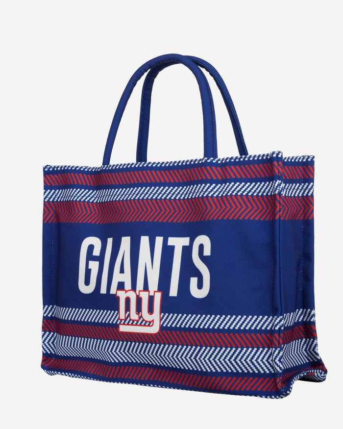 New York Giants Stitch Pattern Canvas Tote Bag FOCO - FOCO.com