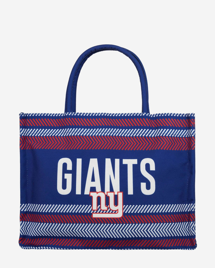New York Giants Stitch Pattern Canvas Tote Bag FOCO - FOCO.com